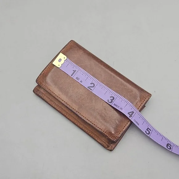 Vintage Coach Small Distressed Brown Wallet - Picture 9 of 10